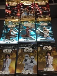 Star Wars TCG WOC 9 boosters A new Hope Sith rising Attack of the clones -3 each - Picture 1 of 4