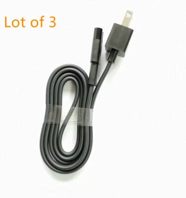 3X 1m 2-prong Power  cable for Microsoft 1536 1625 Surface Pro 2 3 4 charger - Image 1 of 3