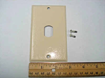  Ivory Despard Switch Outlet Wall Cover Plate Single Gang Switch Plate Steel - Изображение 1 из 2