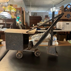 Antique VTG Pressed Steel Steelcraft Marion Steam Shovel Toy - Picture 1 of 11