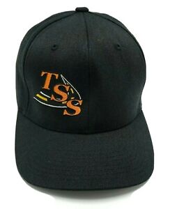 TSS TRAFFIC SAFETY SERVICES hat flex-fit fitted black cap - size L / XL