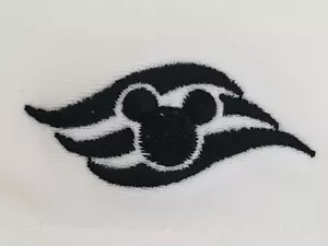 Disney Parks White-Black Shirt Short Sleeve Size XL1/4 Zipper / Cruise Line Logo - Picture 1 of 11