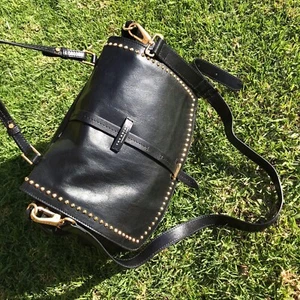 The Bridge Black Authentic Designer Signed Shoulder & Hand Bag Cottage-core Bag - Picture 1 of 23