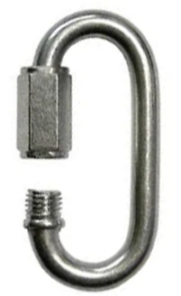 1/2" Quick Links Zinc Plated Steel Chain Coupler Repair (100-Pack) - Image 1 of 2