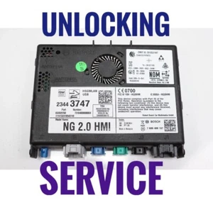UNLOCKING SERVICE FOR 2013-2015 Buick Chevrolet GMC Cadillac NG 2.0 HMI - Picture 1 of 2