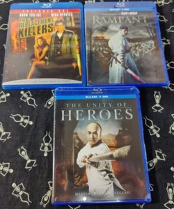 The Replacement Killers - Rampant - Unity of Heroes Blu Ray lot Sealed - Picture 1 of 5