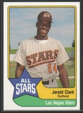 Jerald Clark 1989 Triple A All-Stars CMC #37 Las Vegas Stars San Diego Padres #2