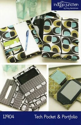 Indygo Junction - TECH POCKET & PORTFOLIO Tablet E-Reader Case UNCUT Pattern - Image 1 of 4