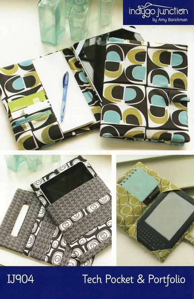 Indygo Junction - TECH POCKET & PORTFOLIO Tablet E-Reader Case UNCUT Pattern - Image 1 of 4