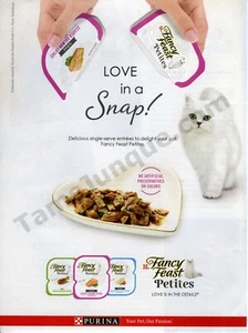 2022 Fancy Feast Cat Food Single Serve PRINT AD Wall Decor? (2008) - Picture 1 of 1
