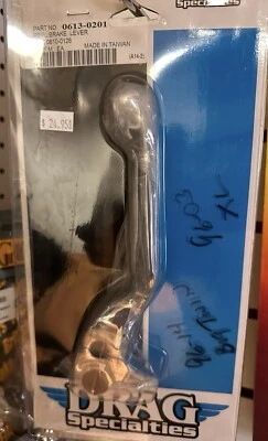 Palanca de freno de hoja ancha de repuesto Drag Specialties 0613-0201 Harley Davidson  Foto 1 de 4