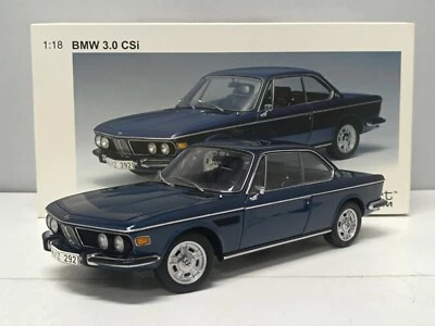 BMW 3.0 CSi Blu Metallic Blu Metallizzato Autoart 1:18 Usato + Box - Immagine 1 di 4