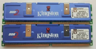 Memoria RAM 2GB DDR2 2x1GB Kingston HyperX PC2 / PC6400 800MHz (KHX6400D2/1G) - Imagen 1 de 4