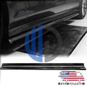 Extensiones laterales de fibra de carbono estilo AMG63 W C218 W218 LCI 2015 2016 2017 2018 - Imagen 1 de 6