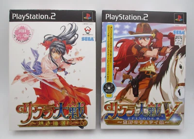 MINT Sakura Wars Premium DVD Set & V Episode 0 Preview Disc 2Games PS2 Japan - Image 1 of 4