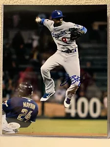 Dee Gordon Signed Los Angeles Dodgers 8x10 Photo JSA - Picture 1 of 5