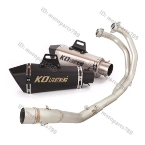For Yamaha YZF R3 R25 MT03 MT25 2016-2025 Header Exhaust Pipe Tips 51mm Mufflers - Picture 1 of 9
