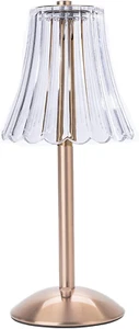 Cordless Table Lamps for Home,Table,Dining Room, Gold Rechargeable Lamps, USB Ch - Picture 1 of 12