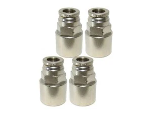 1/8" Hose X 1/8" NPT Push To Connect Straight Female Fittings - 4 PACK - Picture 1 of 1