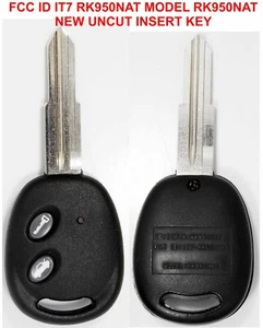 Aveo Chevrolet IT7-RK950NAT 2004-2008 OEM 2 botones remoto sin cortar llavero - Imagen 1 de 1
