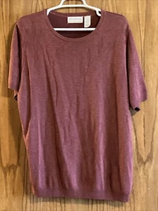 Vintage Alfred Dunner 1X Shirt Sleeve Sweater Made In USA - Picture 1 of 7
