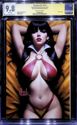 Vampirella 666 JSA Authentic Will Jack Sig Exclusive Gold Virgin Variant CGC 9.8 - Image 1 of 4