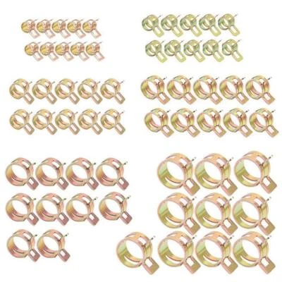 Clip de resorte de coche combustible aceite manguera tubo abrazadera sujetador 100 piezas tamaño 10  Foto 1 de 4