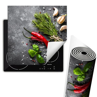 Herdabdeckplatte Aufrollbare Matte für Induktion Abdeckung Chili Schiefer - Bild 1 von 4