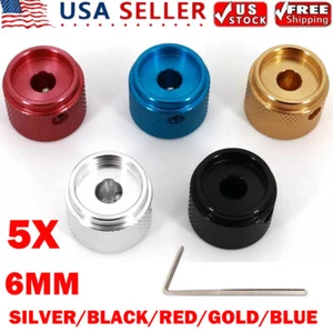 5x Solid Aluminum 20*15.5mm Audio Rotary Control 6mm Dia Potentiometer Knob NEW - Picture 1 of 26