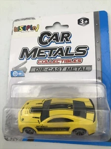 Wise Play Car Metals Collectibles Die Cast Yellow Chevy Camaro - Picture 1 of 7