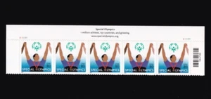 Scott #3771 Special Olympics Title Strip (Block) of 5 Stamps - MNH - Picture 1 of 1