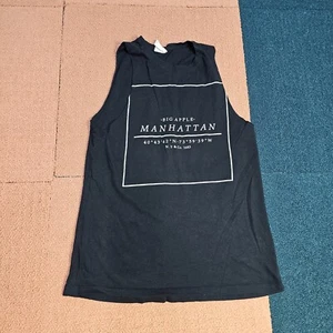 Big Apple Manhattan Logo Crew Mens Small Tee Graphic Sleeveless Tank Top U9a - Picture 1 of 7