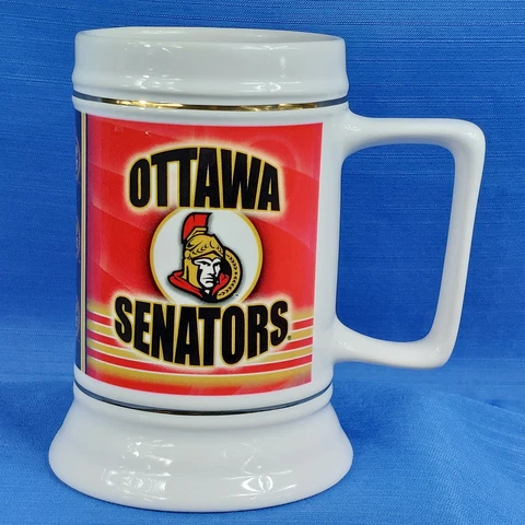 NHL Ottawa Senators Hockey Licensed Official Beer Stein Tankard Heavy Mug NWT Cover
