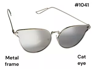 Cat Eye, Sunglasses Metal Frame Gorgeous #1041 - Picture 1 of 1