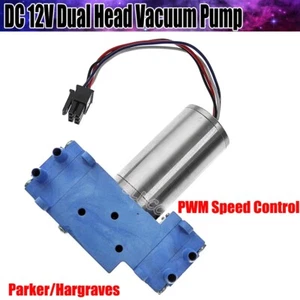 Parker / Hargraves DC12V Brushless Motor Vakuumpumpe Doppelkopf Membranpumpe FY - Bild 1 von 12