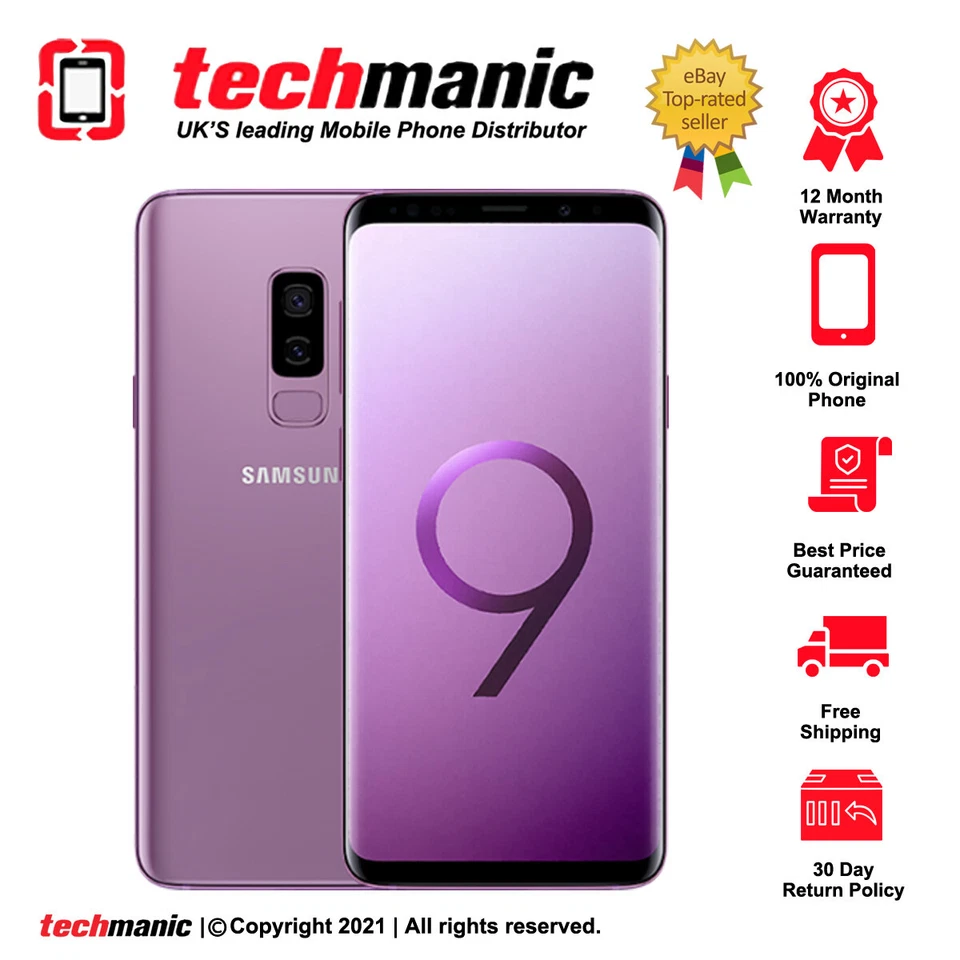 Samsung Galaxy S9+ Plus SM-G965 - 128GB - Purple (Unlocked) Smartphone - Image 1 of 1