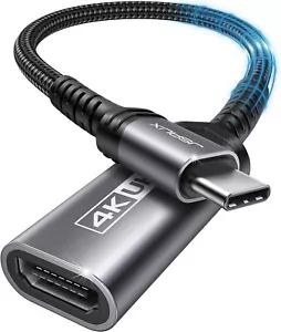 Stylish 4K USB C to HDMI Cable Adapter for iPhone 16/15 Pro Max Galaxy S21 Ultra - Picture 1 of 7