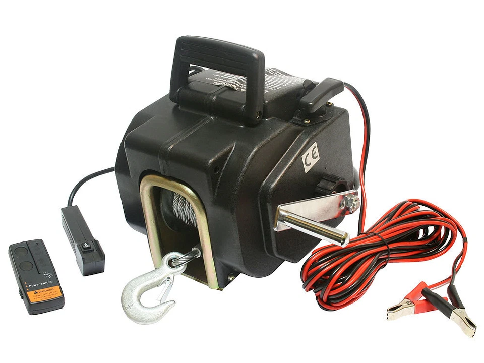 VARAN MOTORS VERRICELLO ELETTRICO 12V 1587KG, ARGANO CON CAVO LUNGHEZZA 10.2M ,Ø 5,2mm per...