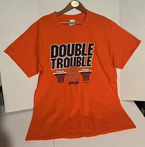 Syracuse University Double TroubleT-Shirt Men’s & Women’s Basketball Size Large - Picture 1 of 3
