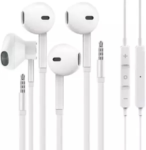 [Paquete de 2] Auriculares auxiliares WEIZY, auriculares con cable Vize de 3,5 m - Picture 1 of 12