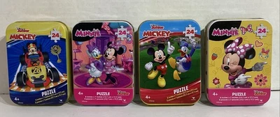 Disney Mickey Mouse y Minnie Mouse Lote de 4 Rompecabezas de 24 Piezas HGT1-464 Foto 1 de 4