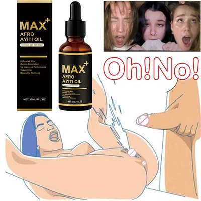 Max+ Aceite Afro Ayiti Aceite Herbal para Hombre Mejora Masculino Aumenta la Circulación EE. UU. Foto 1 de 4