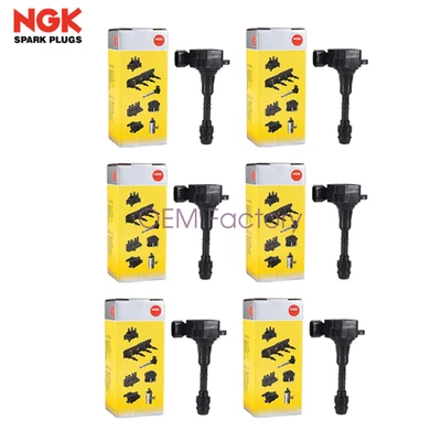 U5112 2003-2007 for INFINITI FX35 G35 3.5L 6pcs OEM NGK Ignition Coil Assembly Foto 1 de 4