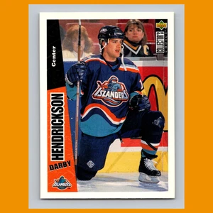 Tarjeta de hockey Darby Hendrickson #158 1996-97 Collectors Choice New York Islanders - Imagen 1 de 3