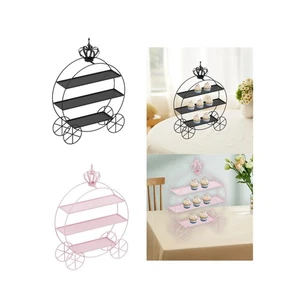 Cupcake Stand Holder Cookie Tray Rack Tabletop Ornament Metal 3 Tier Pastry - Picture 1 of 8