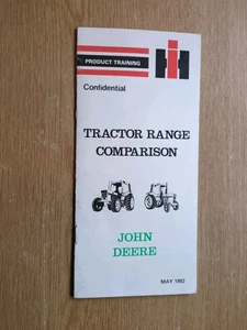 FOLLETO DE COMPARACIÓN DE GAMA DE TRACTORES IH ESTUCHE USADO V MASSEY FERGUSON - Imagen 1 de 3