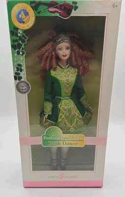 Muñeca Barbie 2006 Mattel Collector Festivales del Mundo Danza Irlandesa 12 caja abierta Foto 1 de 4