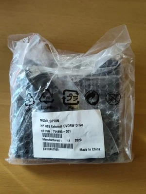 HP USB External USB CDRW DVDRW GP70N Drive Read Write - Image 1 of 2