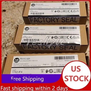 NEW A_B 1762-IF4 MicroLogix 4 CH Analog Input Module. Factory Sealed US Free Tax - Picture 1 of 3