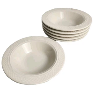 6 Homer Laughlin Gothic Beige Bleifrei 7 1/4" Suppe Müslischalen USA Vintage - Bild 1 von 11